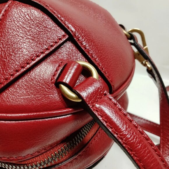 Gucci Red Leather Hand Bag mon910-103125 - Picture 7 of 16